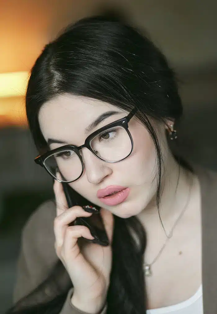 pexels-photo-7735794 Woman in Black Framed Eyeglasses